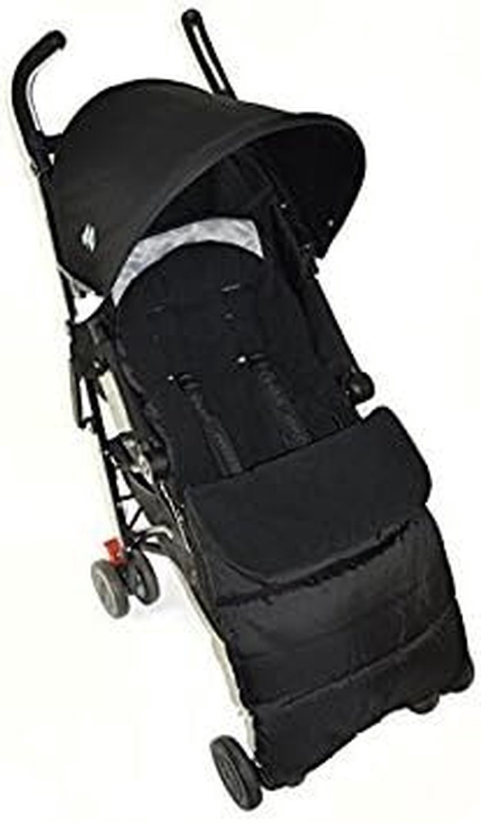 Voetenzak Kinderwagen - Baby deken - Warmte Buiten - Universele Pasvorm - 39 x 224 cm - Zwart