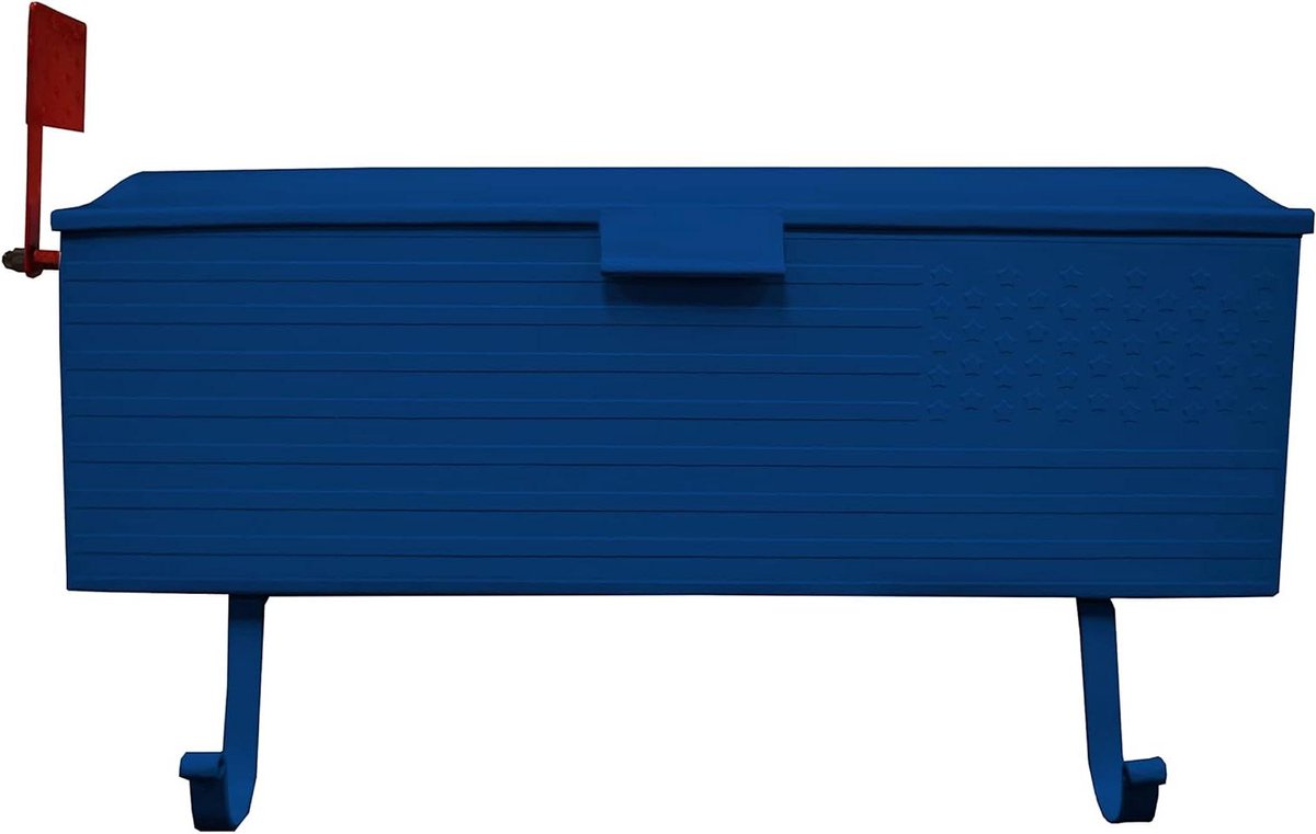 Wandgemonteerde Brievenbus - Brievenbus met Vlag - Post Ontvangen - Met Uitgaande Postvlag - 419 x 102 x 152 cm