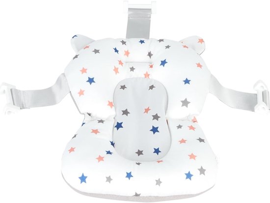 Opvouwbare badkuip voor baby's, met afvoerstop en temperatuurweergave en zitkussen, zeer compact, antislip voeten, B-43 x 71 x 18,5 cm (groen) — afbeelding 2