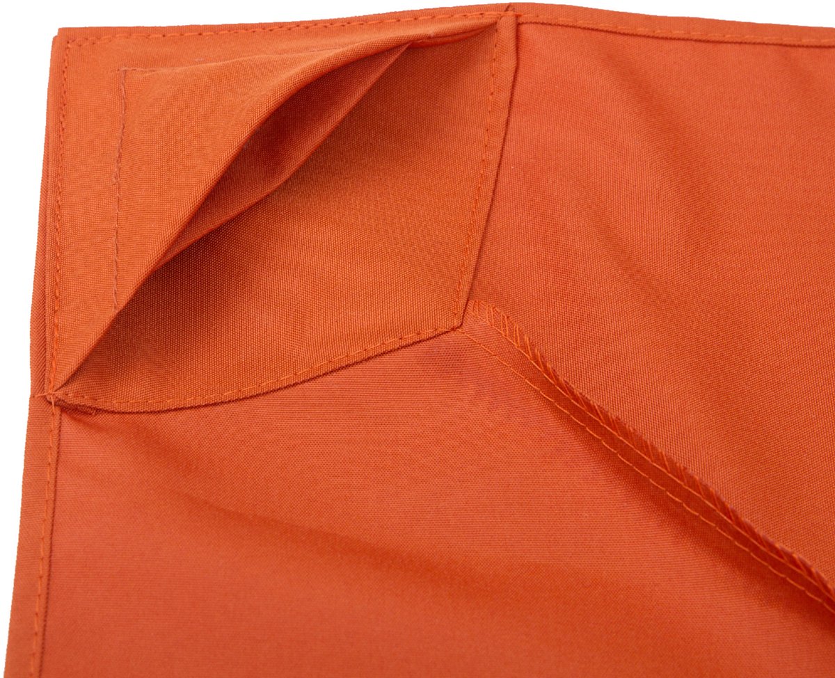 MEUNIQ vervangingsdak voor metalen tuinpaviljoen 3 x 3 m, dubbel dak van 180 g/m² polyester met 8 oogjes en 8 klittenbanden, rood