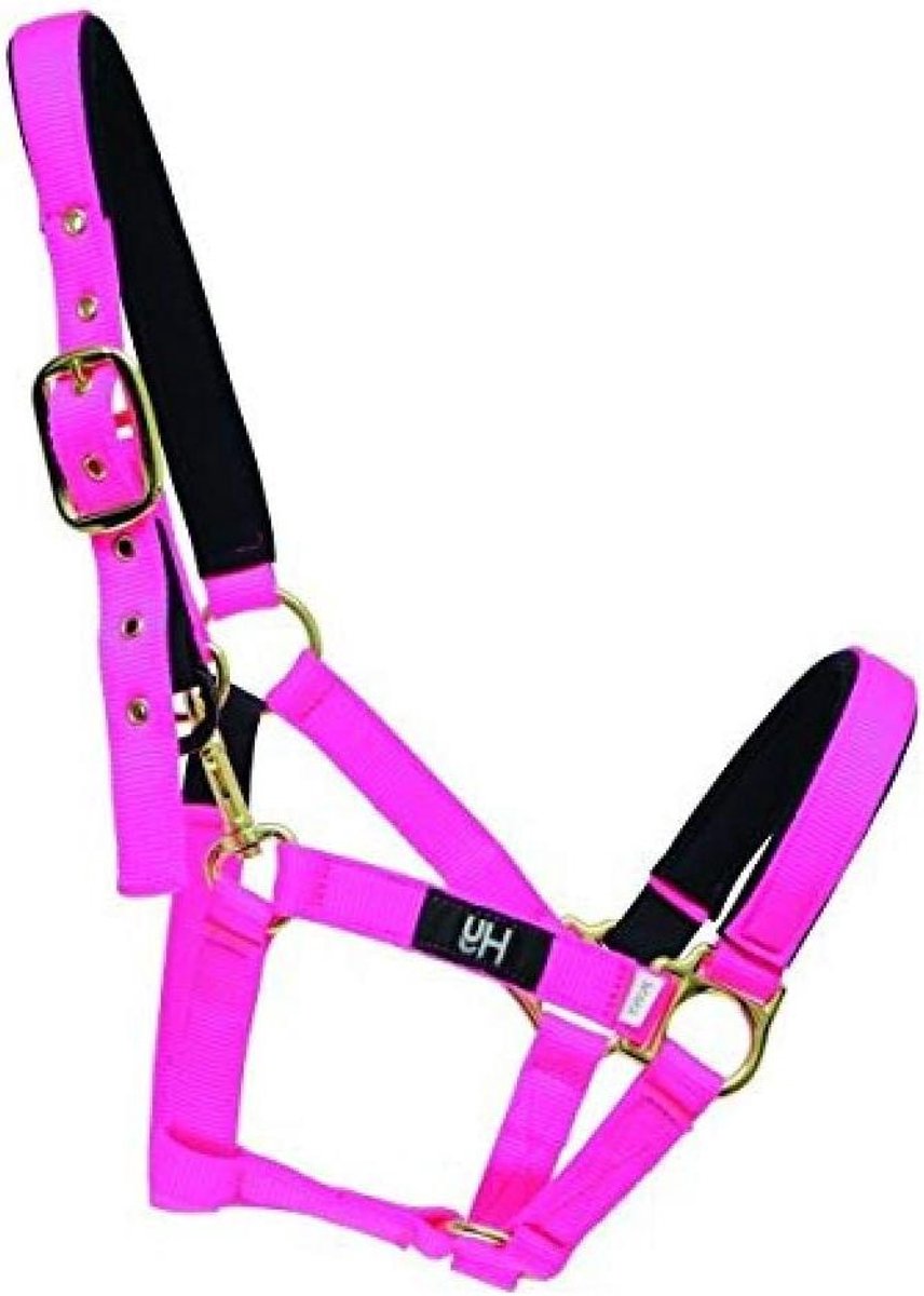 Nylon Halster - Paardentuig - Training Paard - Touch Tape Breekpunt - Full - Zwart