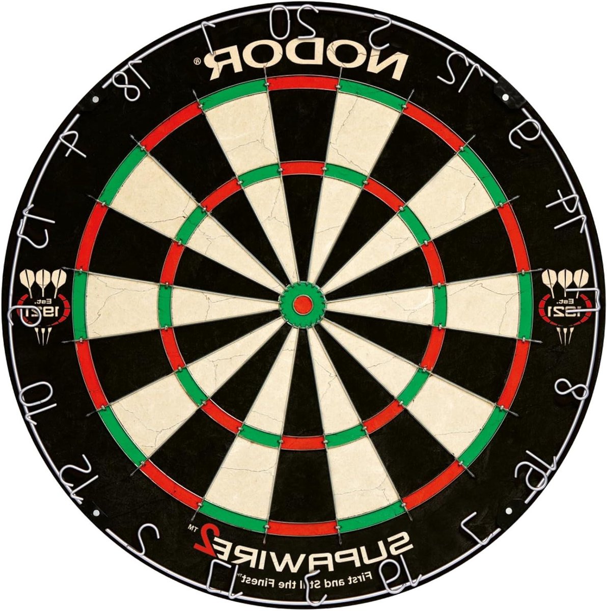 Dartbord - Supawires Bord - Sport Spel - Supawires Bristle - 10 x 10 x 10 cm - Eén kleur