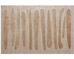 Vente-unique Handgeweven vloerkleed - 200 x 290 cm - Beige - 2200 g/m² - BELLARIA