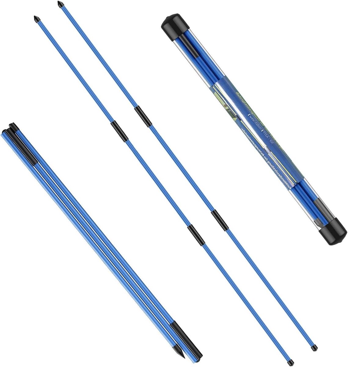 Golf Uitlijnstokken - Golf Oefenstokken - Golf Richten - Inklapbaar Ontwerp - 123cm - Blauw