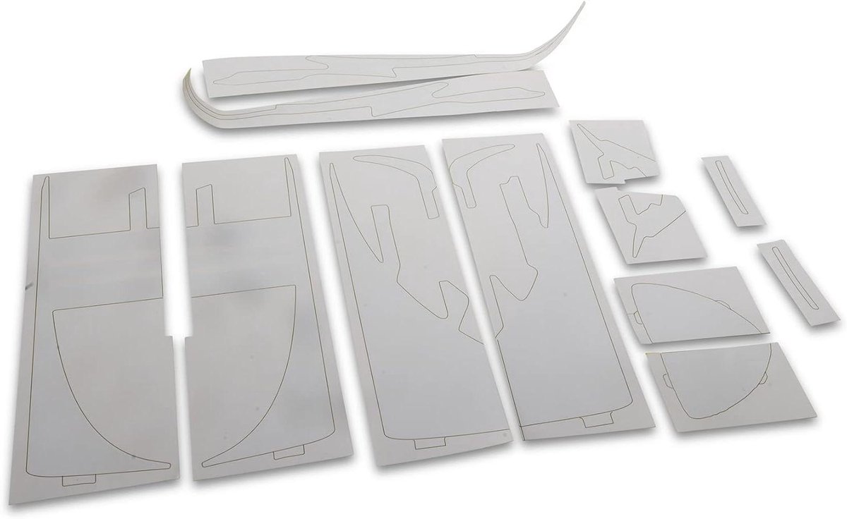Stickervel Vliegtuig - Decals Trim - Modelbouw Afwerking - Schaal Accys - 4445 x 2032 cm - Multicolor