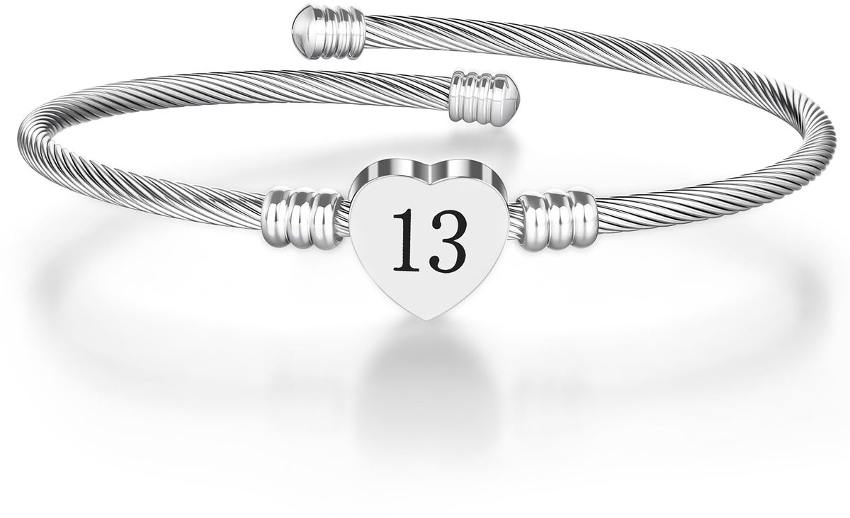 Hart Armband, Slangenschakel Armband, Roestvrijstalen Verstelbare, Sieraden Cadeau voor Vrouwen en Meisjes, Valentijnsdag, Verjaardag, Kerstcadeau voor Vriendin