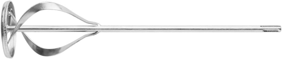 Roerwerk voor Boren - Universele Mixer - Mortel Mengen - Dubbele Spiraal - 80x400mm - Zilver