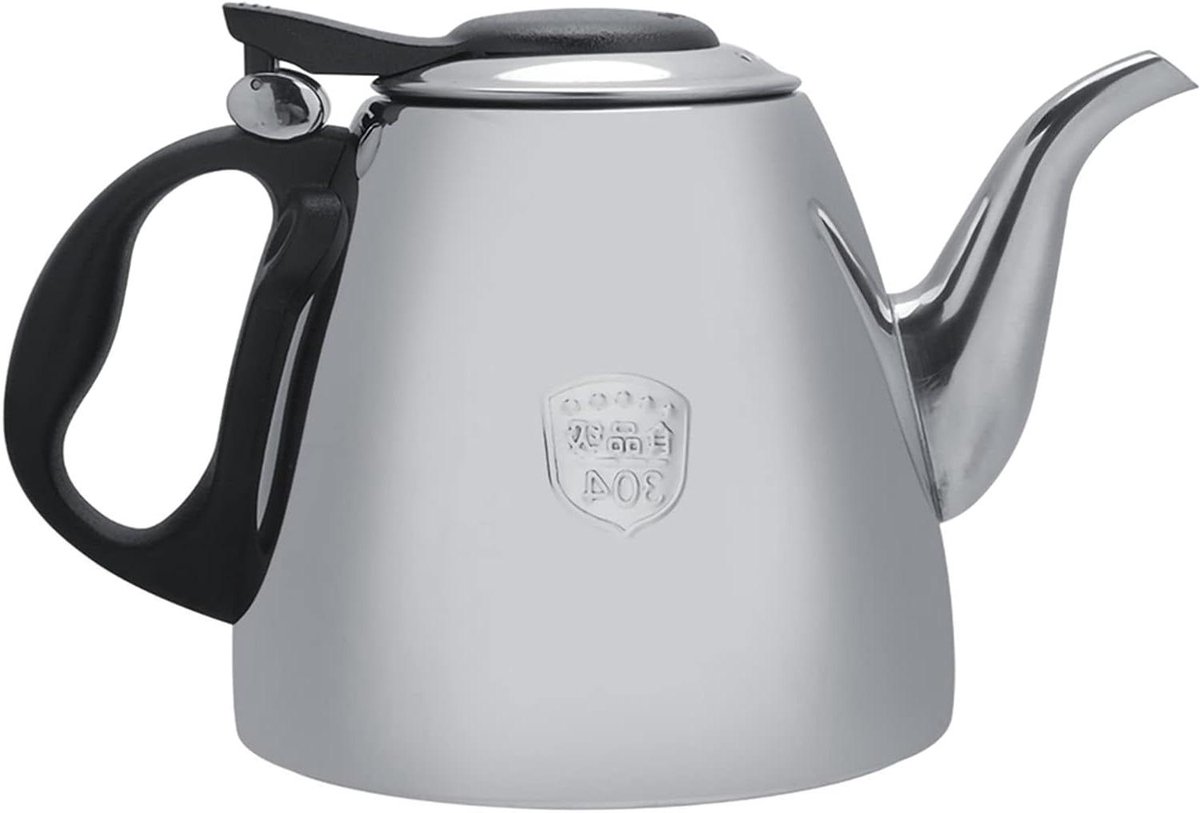 Theepot RVS - Waterkoker - Thee Zetten - Universele Bodem - 1.5 Liter - Zilverkleurig