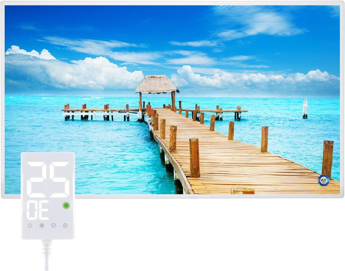 Infraroodverwarmingspaneel 600W met Touch Thermostaat en Snelle Opwarming