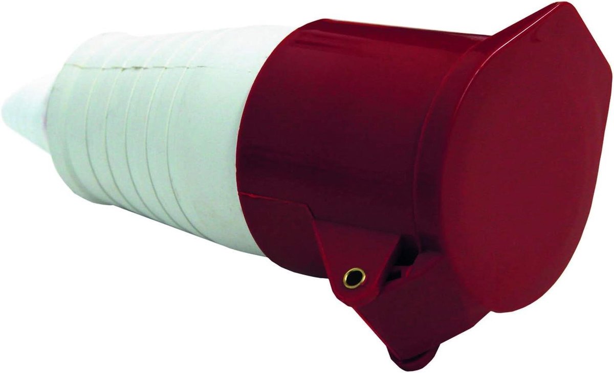 Industriële Connector - Stekker Contactdoos - Stroom Aansluiten - Waterdicht IP44 - 32 A - Rood