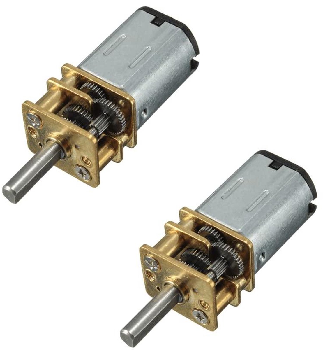DC Versnellingsmotor - Mini Motor - Modelbouw - Volledig Metalen Tandwielen - 105 RPM - Metaal