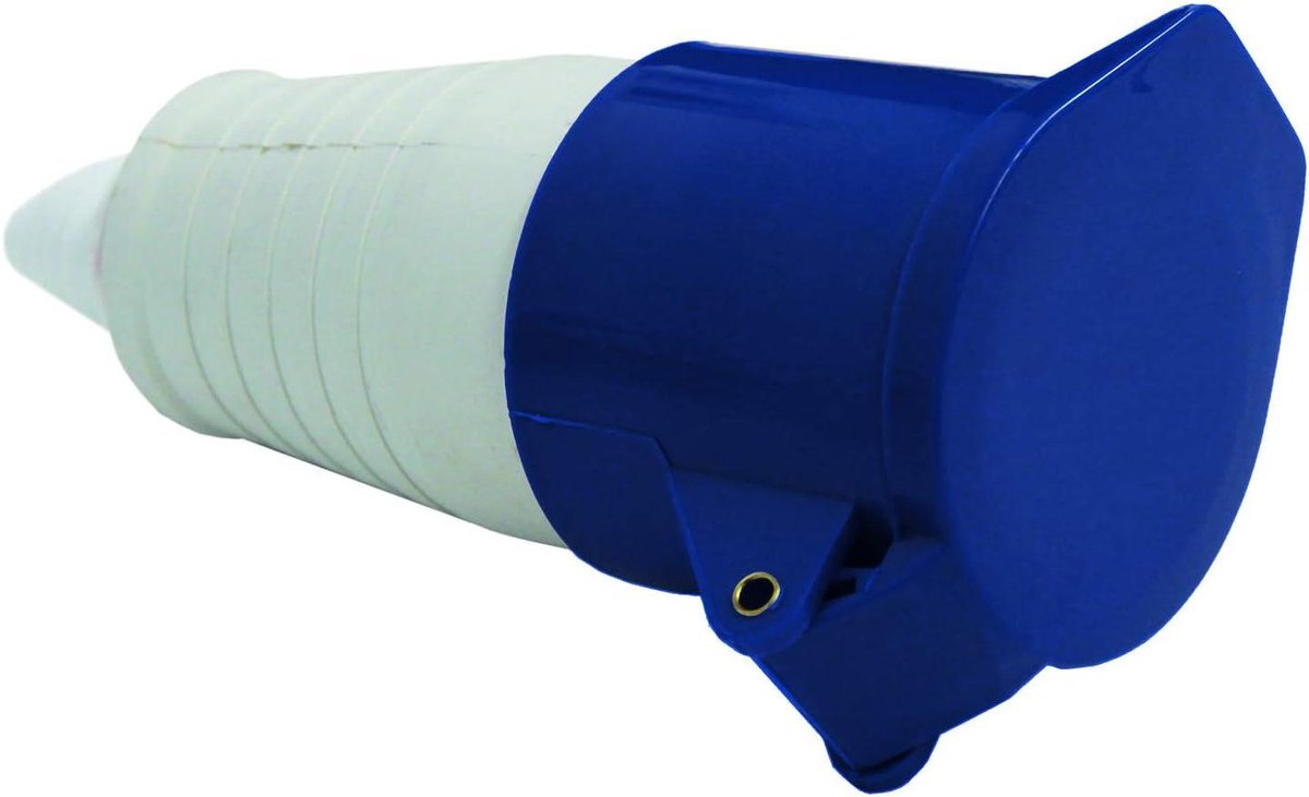 Industriële Aansluiting IEC 32A 2P+T 220-250V IP44 Rood Blauw