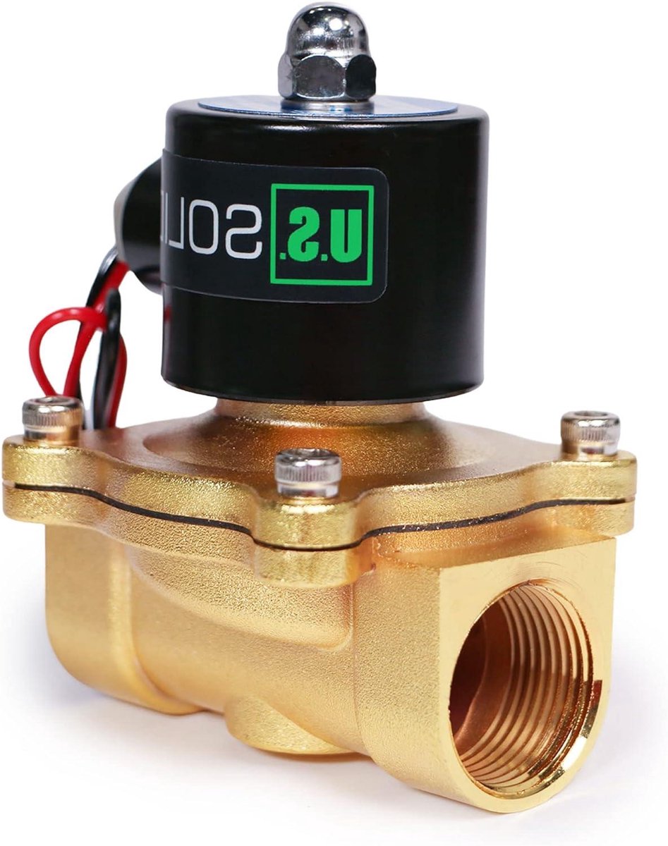 Solenoid Klep - Waterklep Elektrisch - Waterleiding Sturen - Directe Werking - 1 Inch - Zilverkleurig