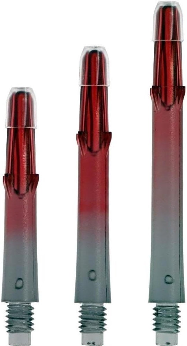 Dartshafts - Dart Accessoires - Darten Verbeteren - Geïntegreerde Flightbeschermers - 33 centimeter - Zwart Rood