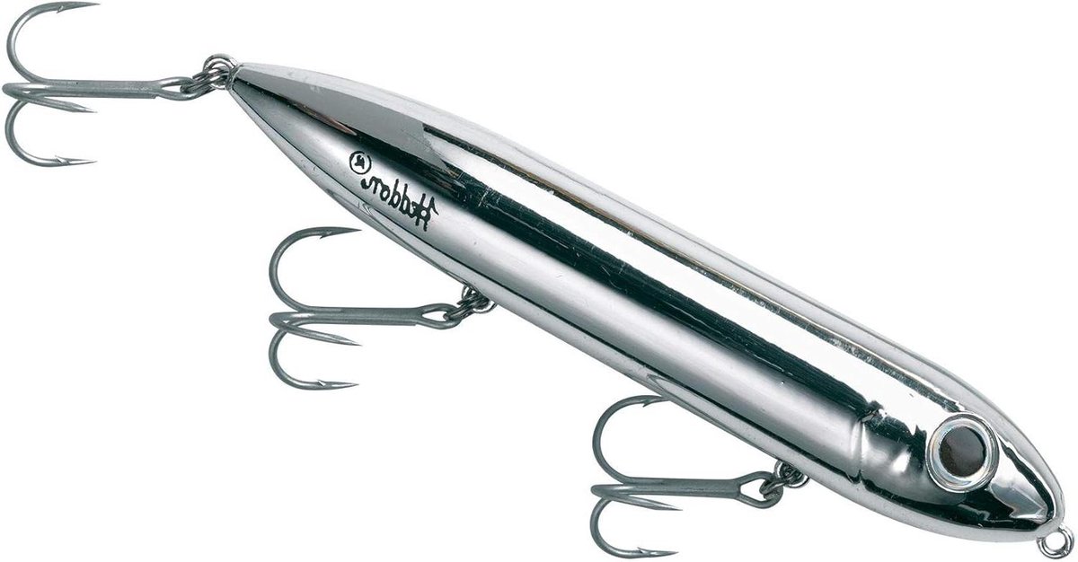 Super Spook Lokaas - Oppervlakte Kunstaas - Vissen Simuleren - Super Sterk Hardware Systeem - 12.7 cm - Nikkel