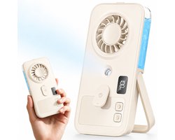 Sounix High-Speed Handventilator - Tafelventilator - Draagbare Mistventilator met Nevel - Stille…