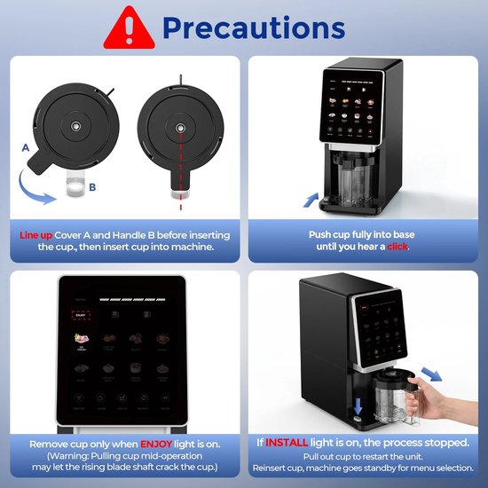 Joorly Ijs machine - Ijsmaker - Ice Machine - 10-in-1 IJsmachine - ijs/gelato/sorbet/slushie - Inclusief bekers - 800W - Zwart — afbeelding 3