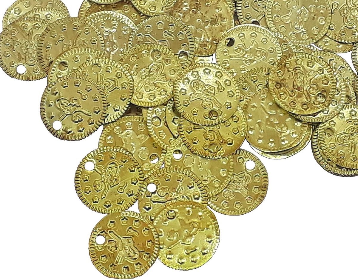 Kralen, Ottomaanse tugra pailletten, 15 mm, sieraden, bedels voor riem, muntensieraden, haarsieraden, oosters, hoofdtooi, buikdanskostuum