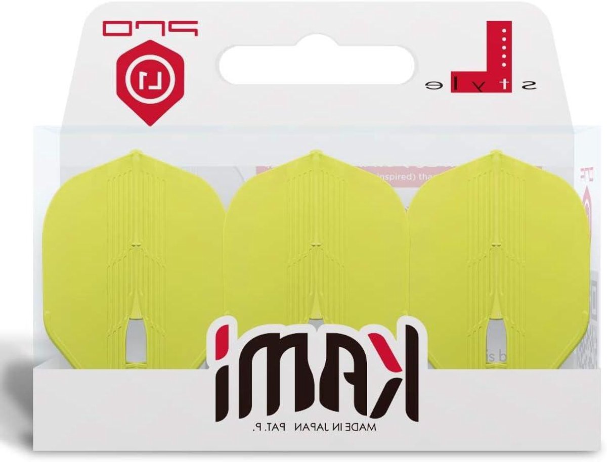 Dartflights Standaard - Vliegvormen Darts - Precisie Darten - Gevormd 90 graden - 1092 mm² - Neon Geel