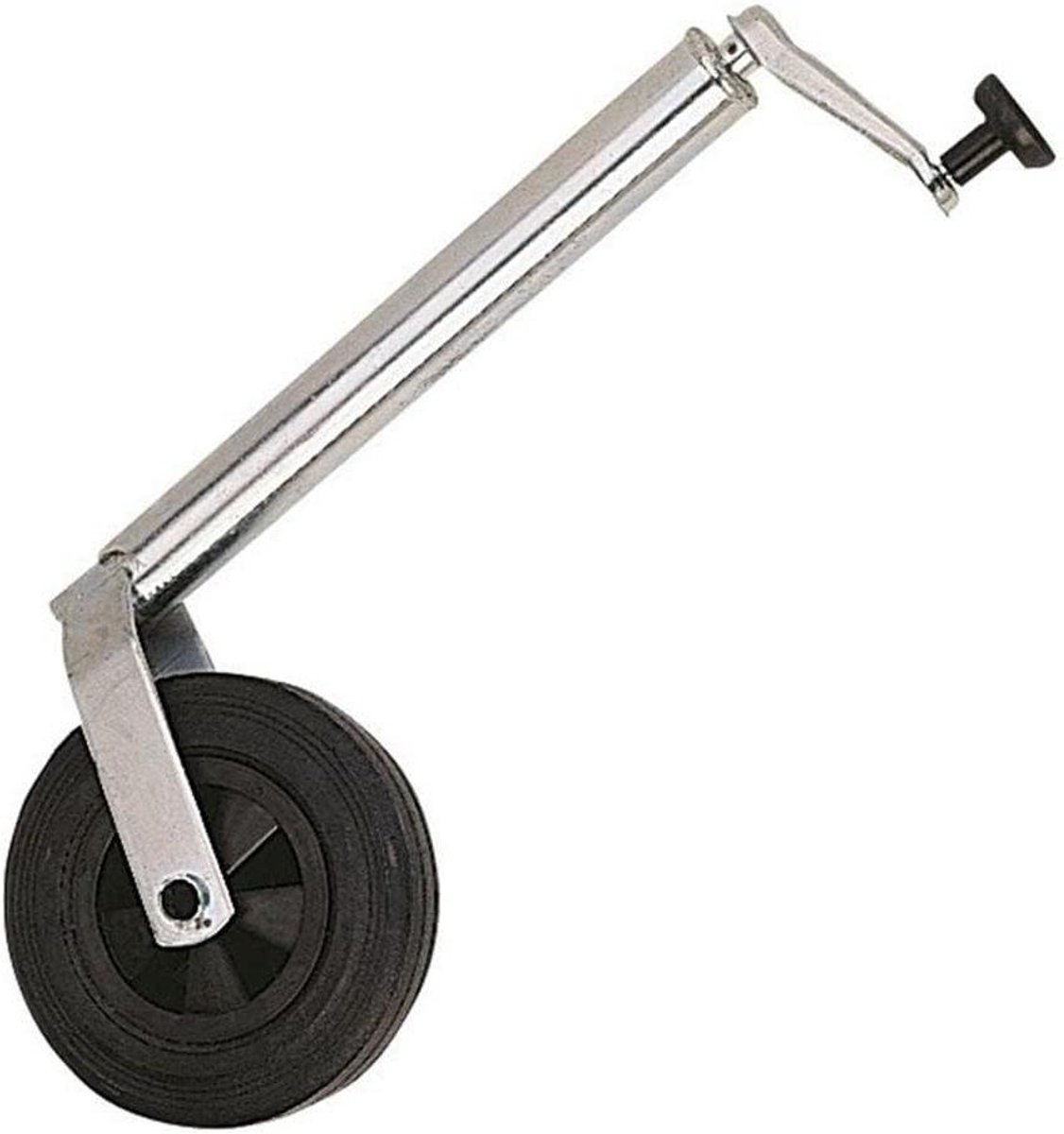 Steunwiel Aanhanger - Ondersteuningswiel Caravan - Aanhanger Stabiliseren - Stalen Velg - 200 x 50 mm - Zilver