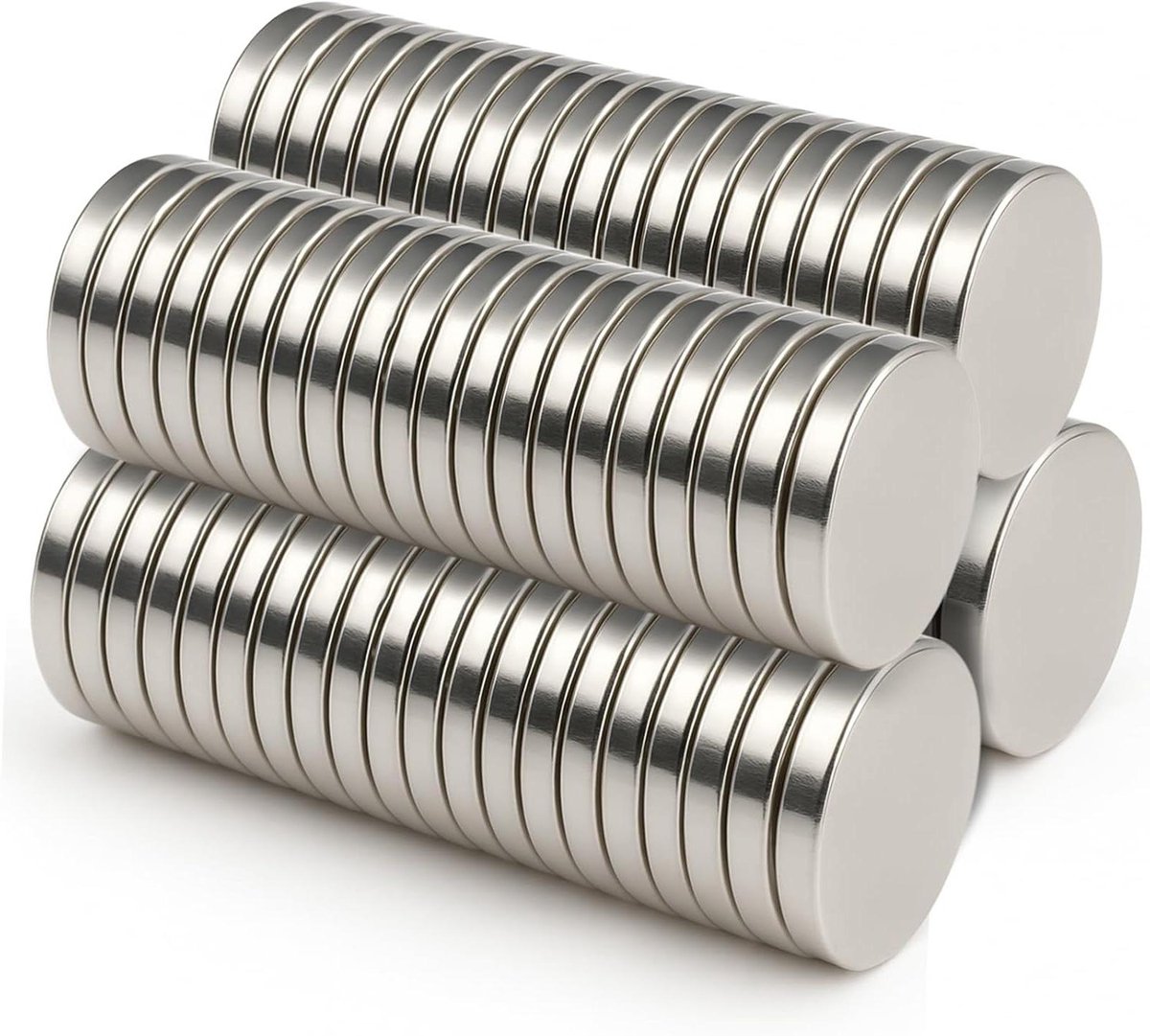 Koolborstels - Stijfjes Verstevigers - Overhemden Strak Houden - Versterkte Magneetkracht - 20 Stuks - Zilver