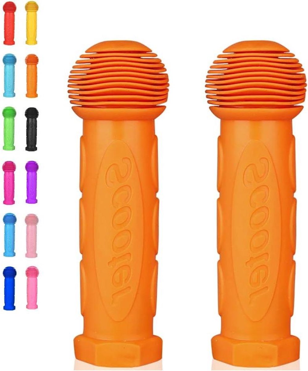 Scooter Handvatten - Fiets Handvatten - Veilig Rijden - Antislip TPU Materiaal - 2 stuks - Oranje