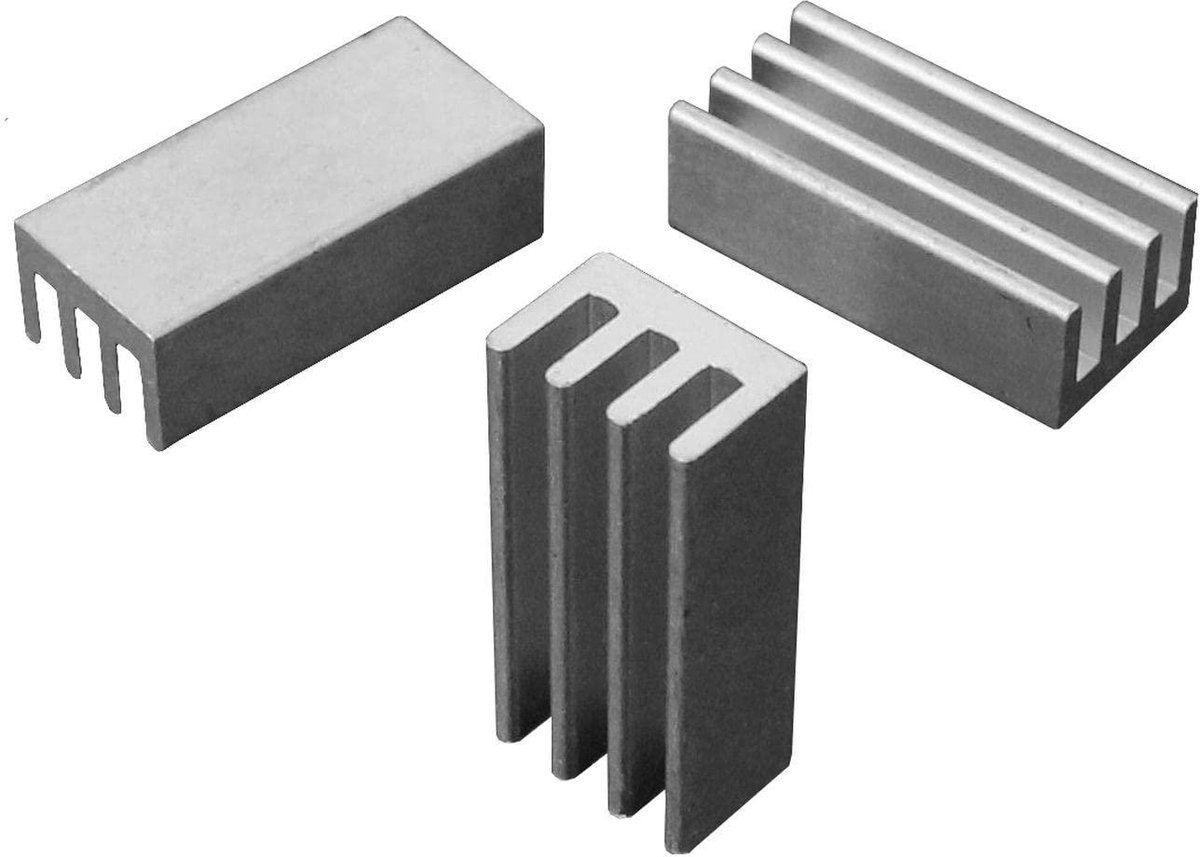 Aluminium Koellichaam - Koelvin Heatsink - Elektronica Koelen - Hoge Warmteafvoer - 248x118x8mm - Zilver
