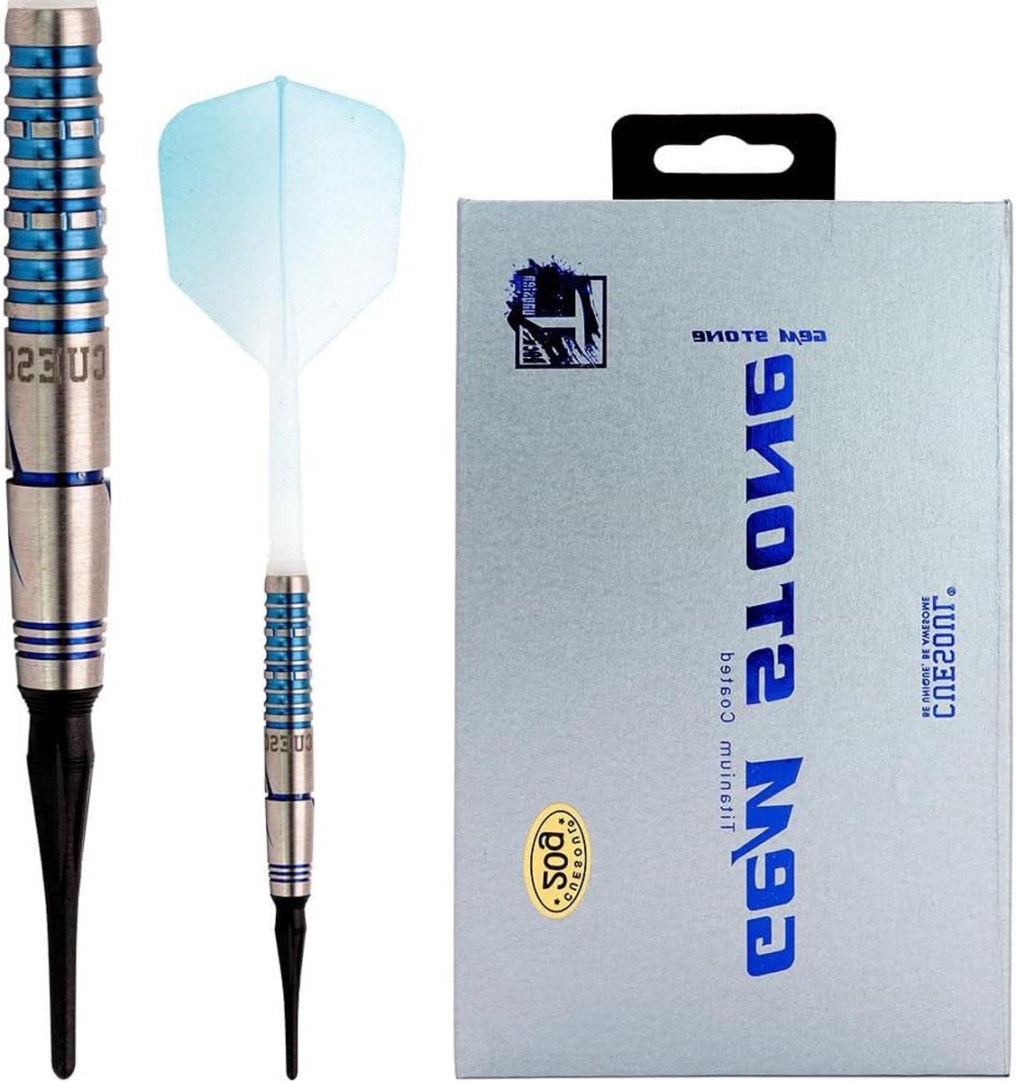 Dartpijlen Set - Pijltjes Set - Precisie Werpen - Wolfraam Vat - 20g - Blauw