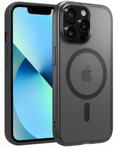 Hoesje - Geschikt voor Apple iPhone 14 Pro Max - Magsafe Compatible - Sterk & Shockproof - Back Cover - Telefoon Hoes Shockproof - Shock Proof Case - Telefoonhoes - Zwart