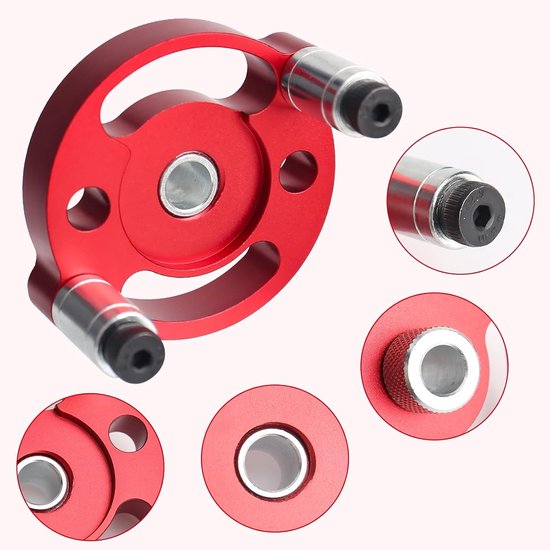 verticaal boren, houten pluggen boorsjabloon met 3/4/5/6/7/8/9/10 mm boorbussen, boorsjabloon meubelbouw voor houtbewerking, exacte pluggen — afbeelding 5