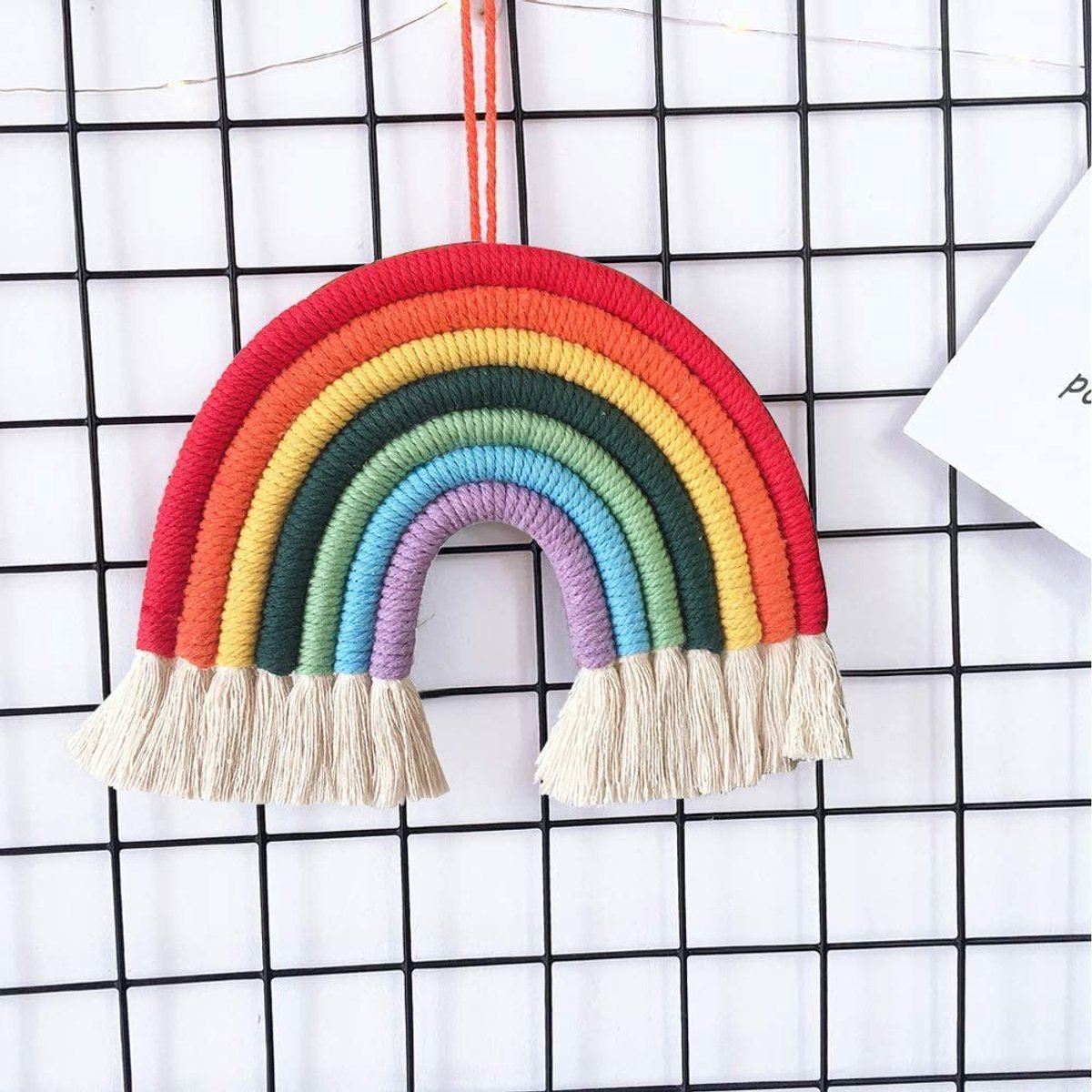 haarspeldjes houder voor meisjes - regenboog muur opknoping decor en baby haar boog organisator 75x28cm Stijl #1