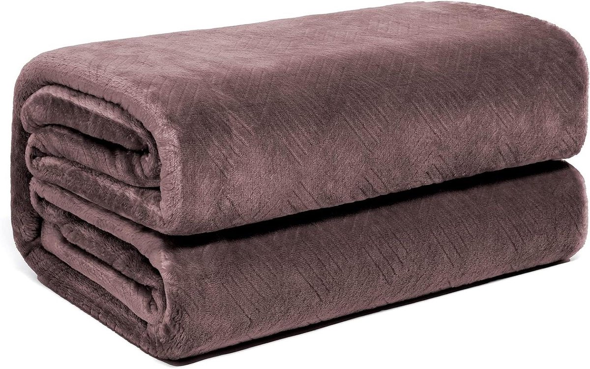 Knuffeldeken - Warme deken - Comfortabel relaxen - Extra dik flanel - 150 x 200 cm - Grijs