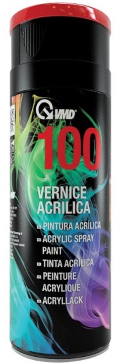 Acryllak Spray Rood 400 ml - Acryl Lak Spuitbus - Hoogglans Lakverf voor Metaal, Hout en Kunststof - Sneldrogend - Hoge Hechting - Glanzende Afwerking [17300-3020]