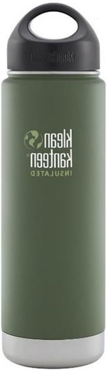 Roestvrijstalen fles - Geïsoleerde drinkfles - Onderweg drinken - Lekvrije cafe sluiting - 592 ml - Groen mat