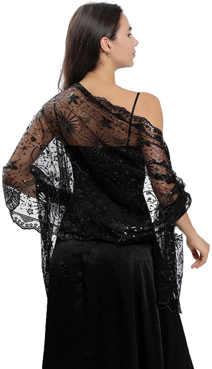 stola voor dames, zachte schouderdoek, sjaals voor bruiloft, feest, feestelijke stola voor avondjurk