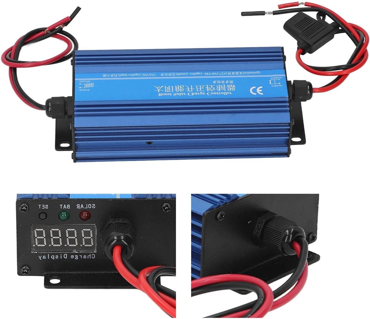 MPPT Solar Laadregelaar - Zonne Accu Lader - Energie Opslag - Kinderslot Functie - 600W 48V 72V - Grijs