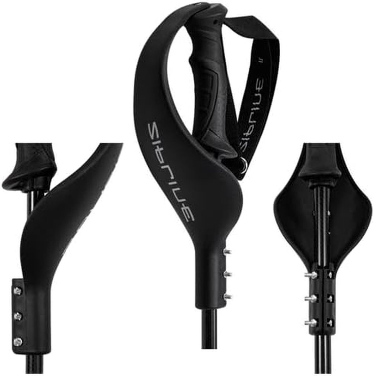 Ski Pole Hand Guard - Ski Pole Protector - Skiën - Geïntegreerde Handbeschermer - Universele Fit - Zwart