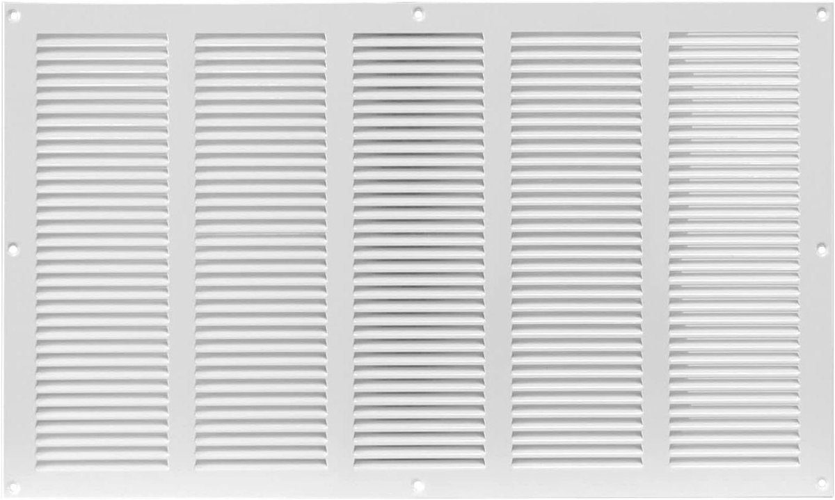 Ventilatierooster met Gaas - Metalen Afdekking - Efficiënte Ventilatie - Insectenwering - 500x300mm - Wit