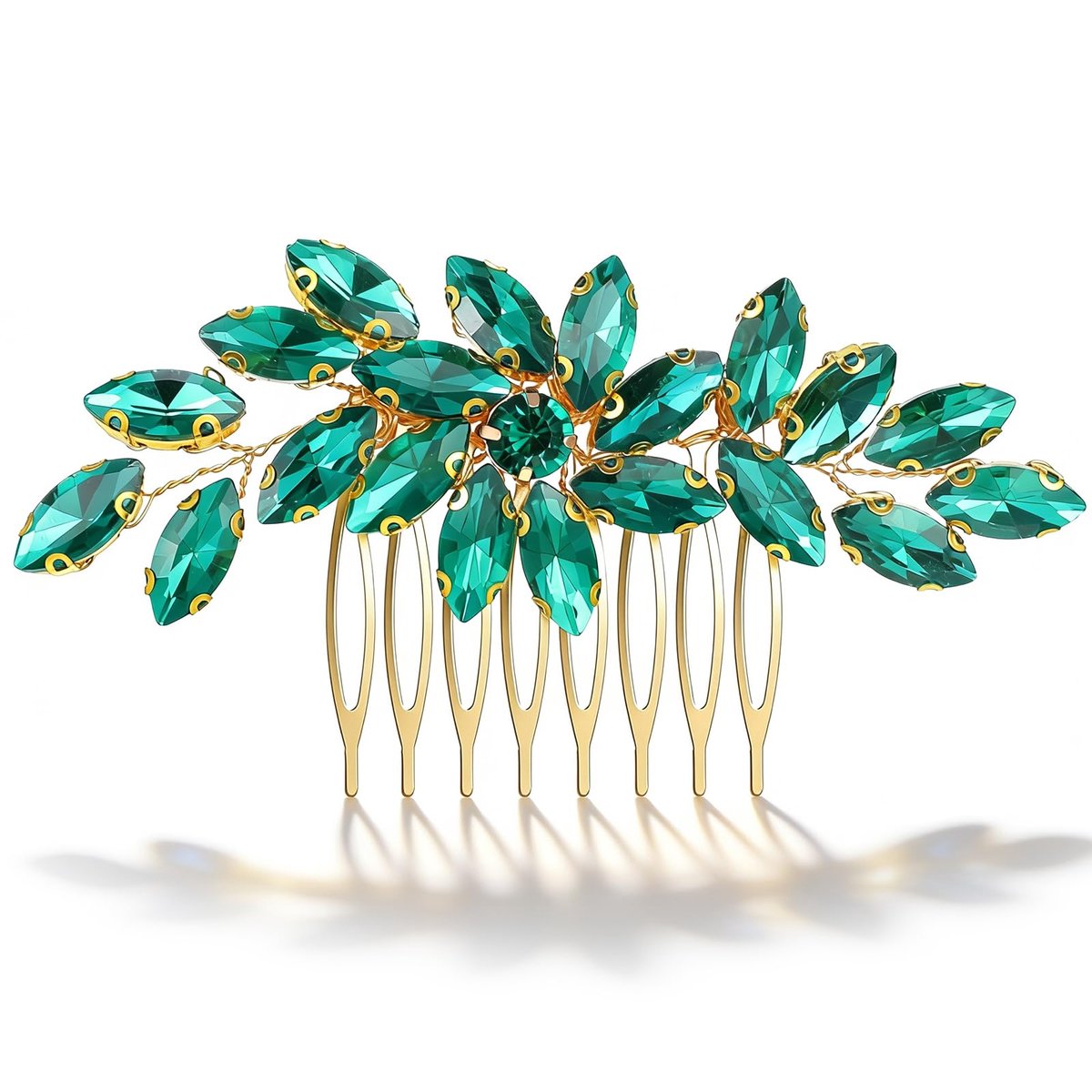 Haarkam voor vrouwen - glanzend kristal strass haarstuk voor bruiloft decoratief hoofddeksel, cadeau voor mama, bruiloft party decor