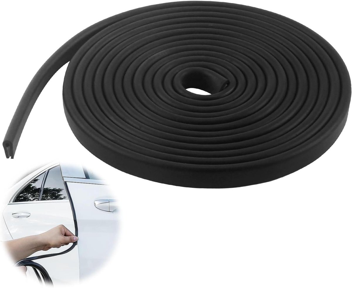 Randbeschermingsprofiel voor Auto- en Meubelranden - Zelfklevend Rubber (2 mm x 3 m)