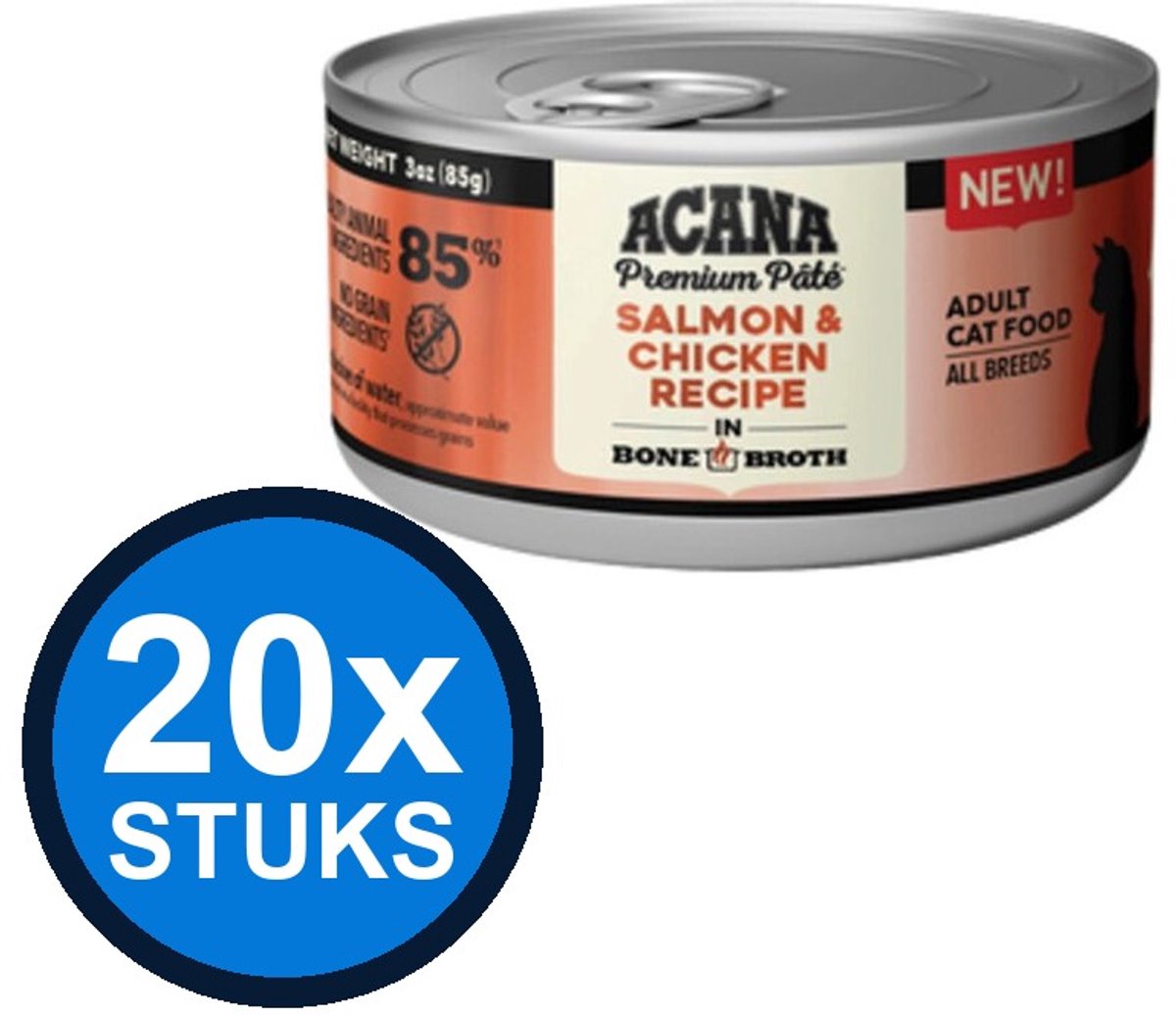 Acana Acana - Premium Pate Cat Salmon & chicken - Kattenvoer Natvoer - 85 g