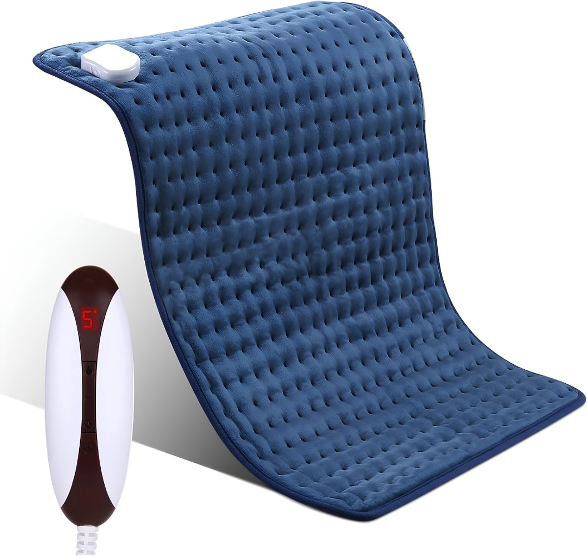 SP® Warmtekussen - 5 Snelle Verwarmingsbescherming - Kussen - Warmtepad - Blauw - 30cm x 23cm x 7cm