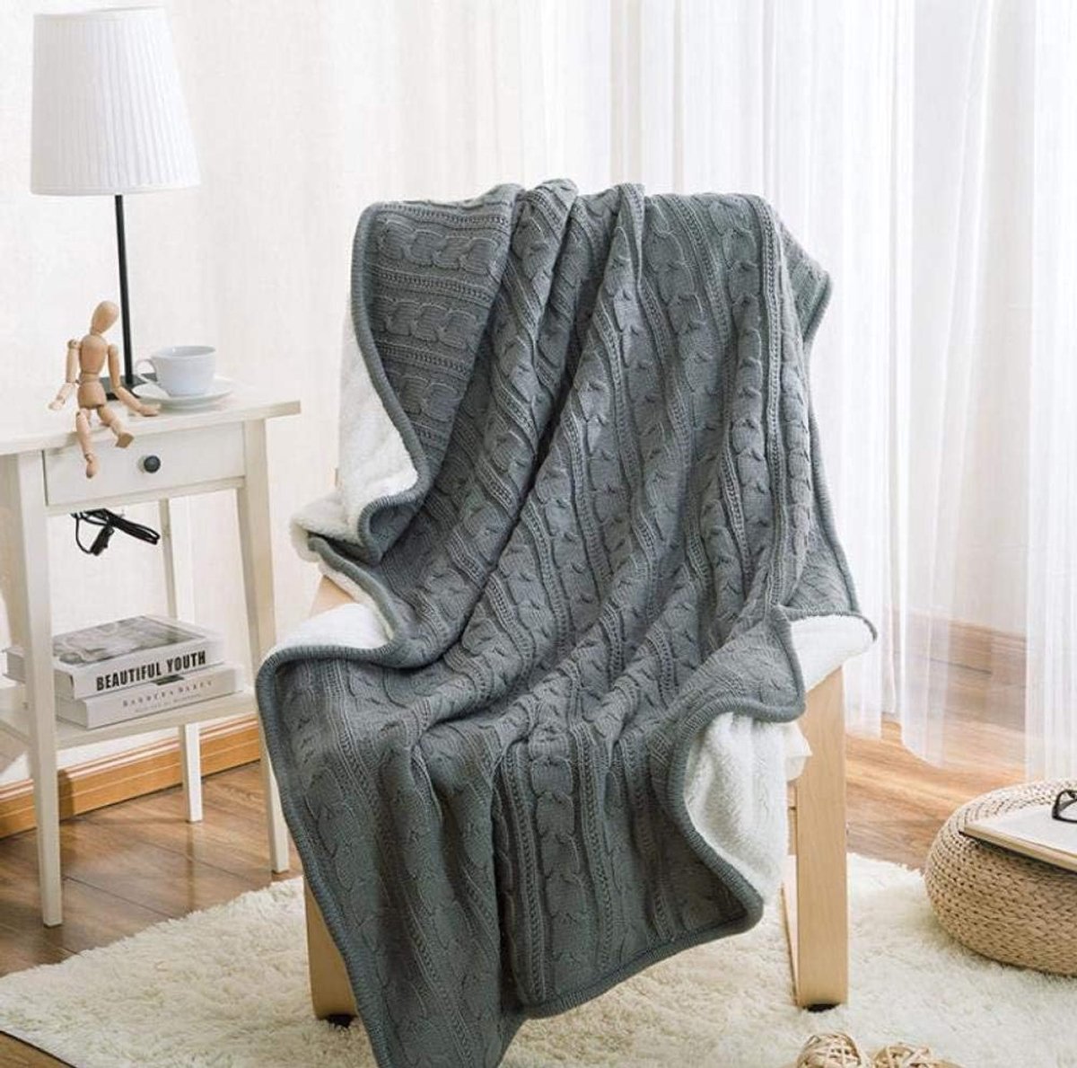 fleece werpdekens Reisformaat - Superzachte donzige warme stevige bedspreien voor bank Microfiber deken -12_120 cm X 180 cm