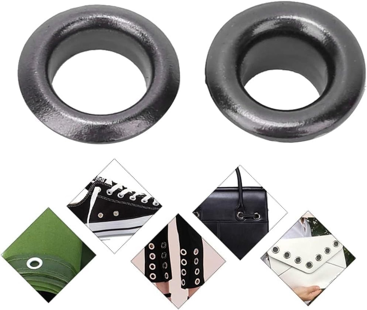 100 stuks metalen oogjes 5mm messing dubbelzijdige rivets voor riemen, schoenen en leren ambachten