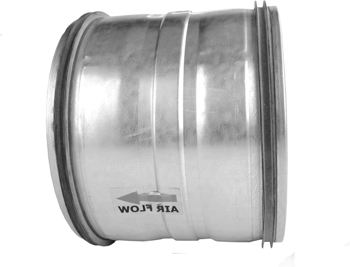 Terugslagklep - Klep Veerbelaste klep - Luchtstroom Regelen - Ruimtebesparend Ontwerp - Ø 80 mm - Aluminium