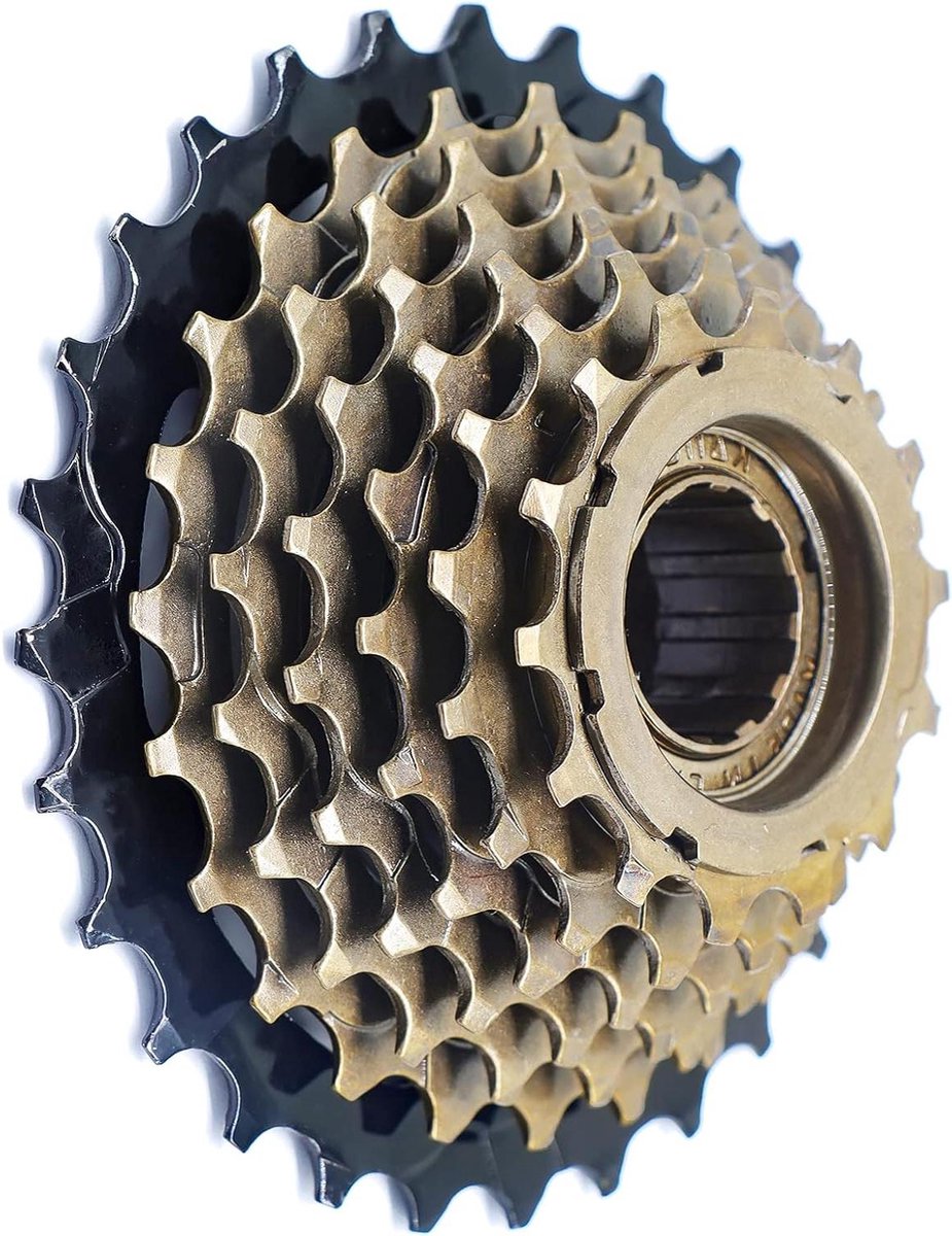 Fiets Freewheel - Fiets Tandwiel Vrijloop - Fietsen Onderhoud - Hoge Precisie Binnendraad - 14-28 Tanden - Zwart Bruin