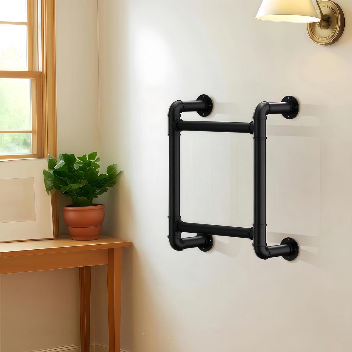 Noodladder - Zolder ladder Uitgangsladder - Veilig Ontsnappen - Aanpasbare Maat - 4382 x 1267 x 5994 cm - Zwart