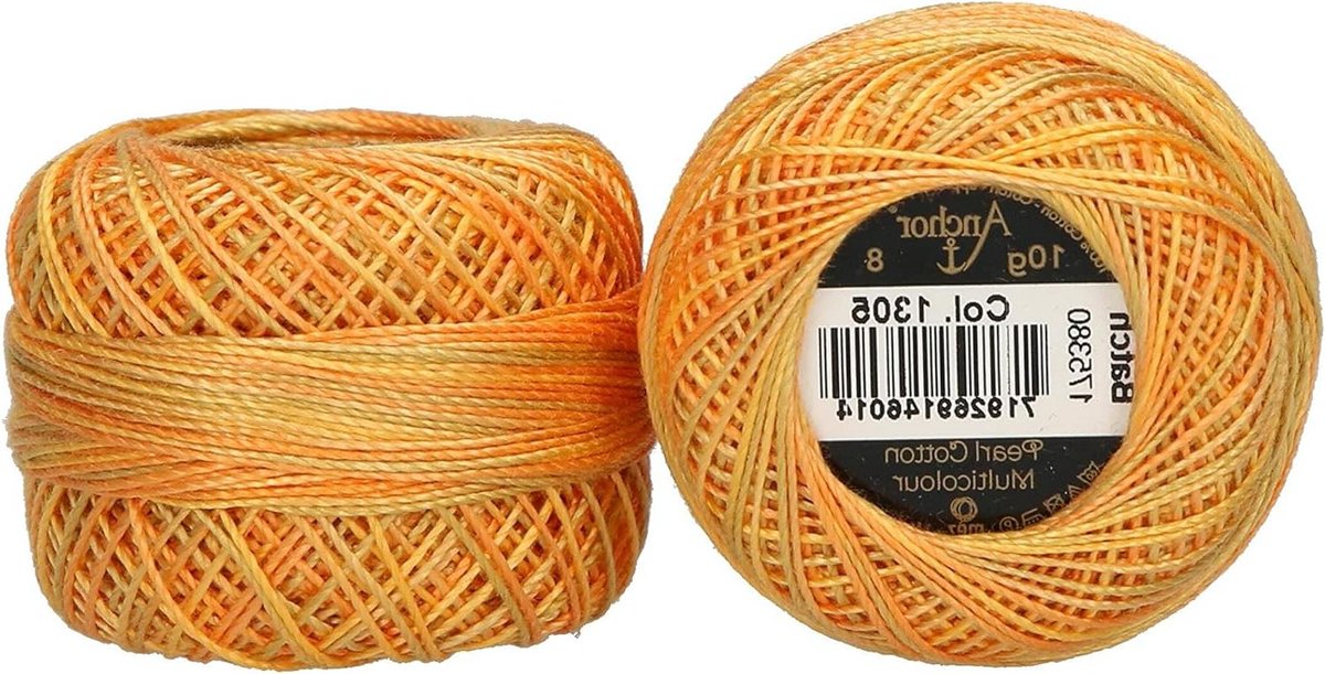 Parelgaren - Borduurgaren Haakgaren - Handwerk Projecten - Veelkleurig Kleurverloop - 10g 82m - Veelkleurig