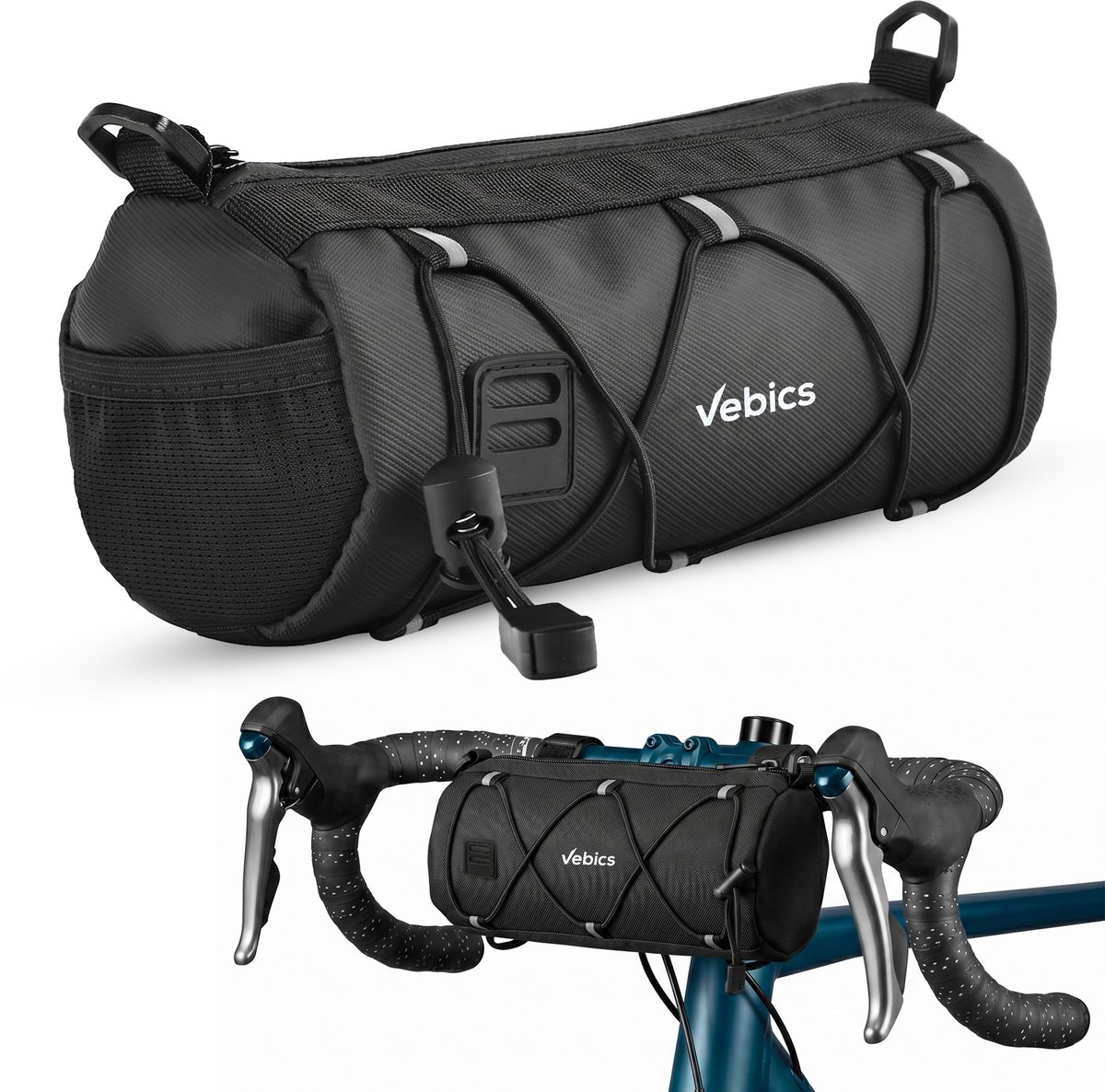 Fietsstuurtas 4L – Waterdicht, Met Touchscreen-venster, Draagriem, Voor E-bike, Racefiets En MTB