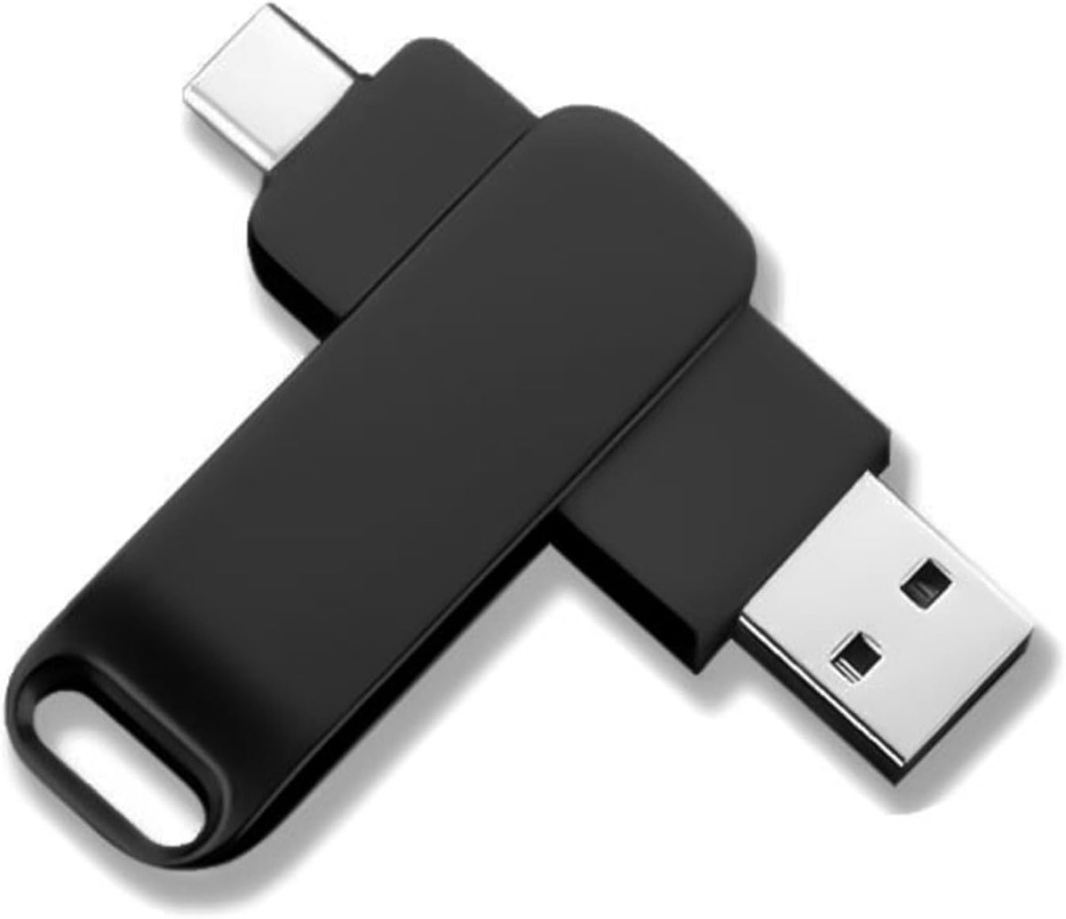 USB-C-stick, USB-stick 128 GB, USB-C 128 GB – de stiks hebben een verfijnde en duurzame metalen behuizing, geschikt voor pc/laptop/tablet/mobiele telefoon.
